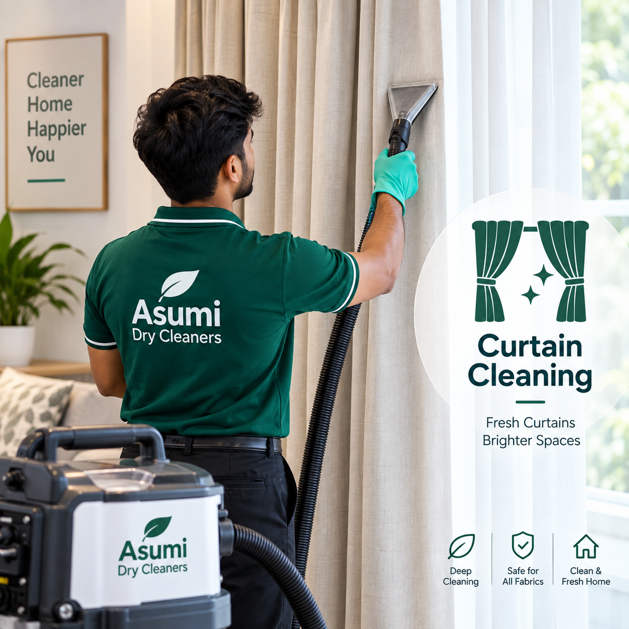 Curtain Cleaning Service in Chakdaha - Asumi Dry Cleaners